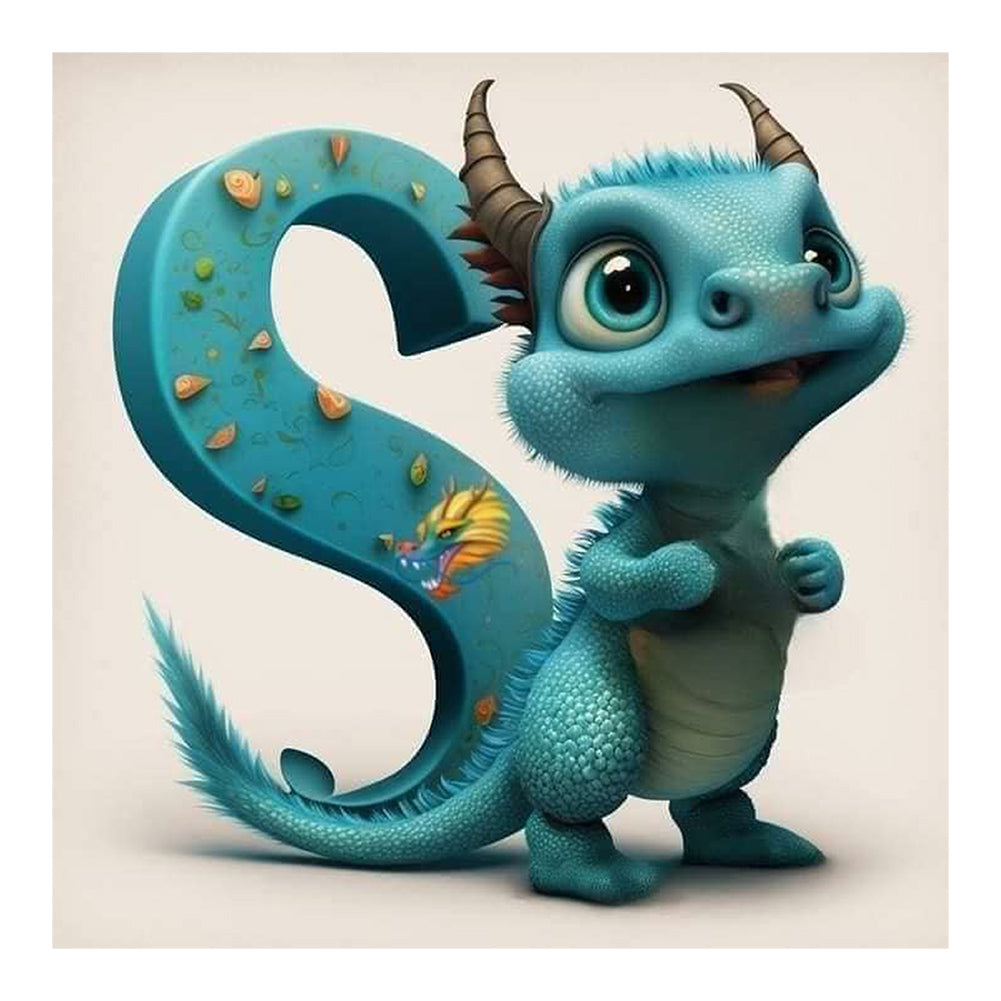 Diamond Painting - Full Round - Little Dinosaur S (30*30CM)