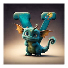 Load image into Gallery viewer, Diamond Painting - Full Round - Little Dinosaur Y (30*30CM)
