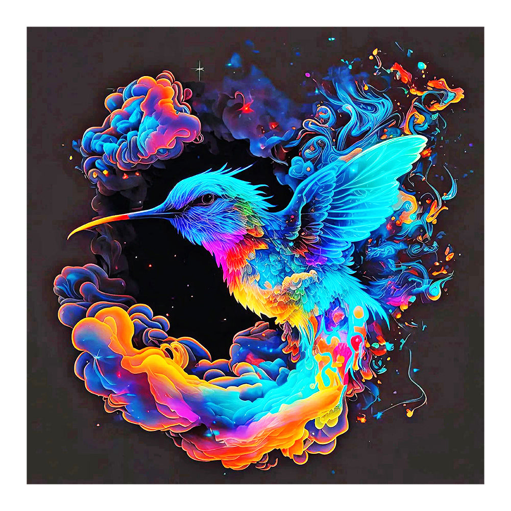 Diamond Painting - Full Round - colorful hummingbird (30*30CM)
