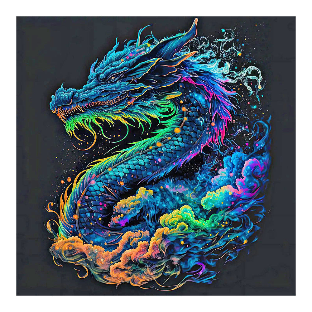 Diamond Painting - Full Round - color dragon (30*30CM)