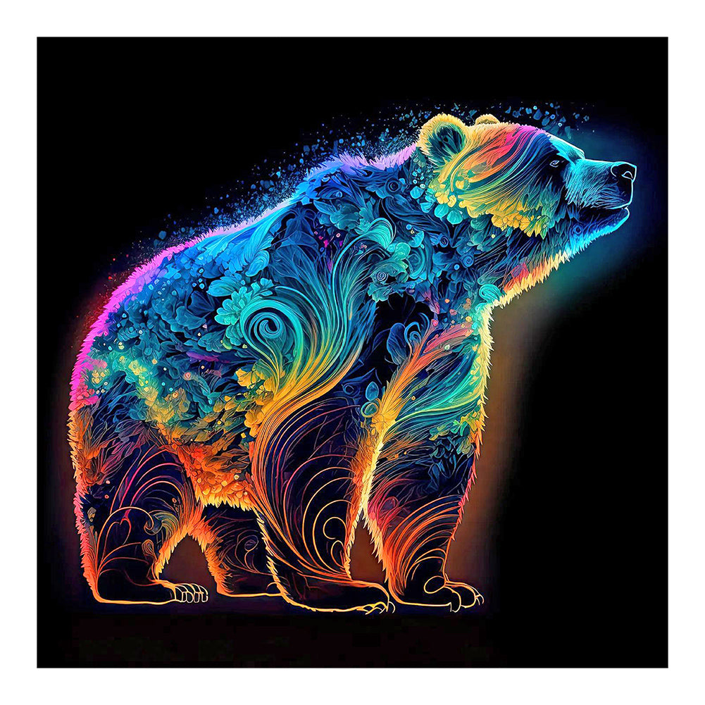Diamond Painting - Full Round - colored bear (30*30CM)