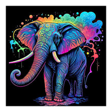 Load image into Gallery viewer, Diamond Painting - Full Round - colorful elephant (30*30CM)
