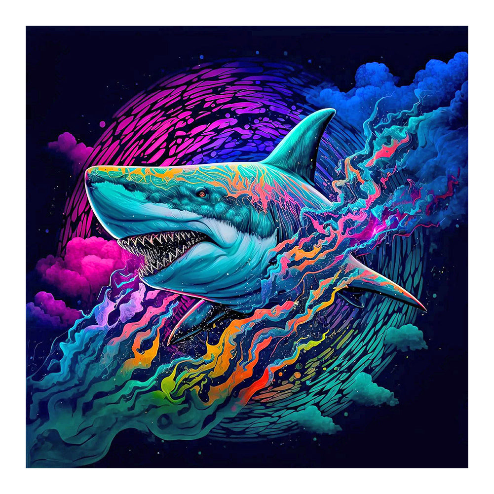 Diamond Painting - Full Round - color shark (30*30CM)