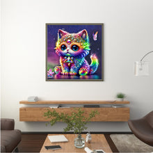 Load image into Gallery viewer, Diamond Painting - Full Round - jeweled kitten (30*30CM)
