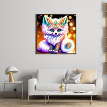 Load image into Gallery viewer, Diamond Painting - Full Round - Jeweled little arctic fox (30*30CM)
