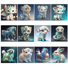 Load image into Gallery viewer, Diamond Painting - Full Round - Zodiac Dragon (30*30CM)
