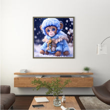 Load image into Gallery viewer, Diamond Painting - Full Round - Winter Edition Zodiac Monkey (30*30CM)

