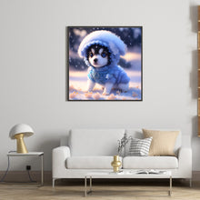 Load image into Gallery viewer, Diamond Painting - Full Round - Winter Edition Zodiac Dog (30*30CM)
