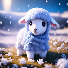 Load image into Gallery viewer, Diamond Painting - Full Round - Winter Edition Zodiac Sheep (30*30CM)
