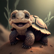 Load image into Gallery viewer, Diamond Painting - Full Round - little turtle (30*30CM)
