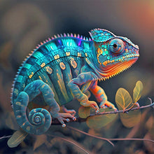Load image into Gallery viewer, Diamond Painting - Full Round - chameleon (30*30CM)
