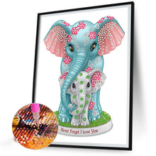 Load image into Gallery viewer, Diamond Painting - Partial Special Shaped - elephant mother and child (30*40CM)
