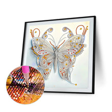 Load image into Gallery viewer, Diamond Painting - Partial Special Shaped - Pale Butterfly (30*30CM)
