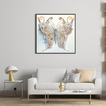 Load image into Gallery viewer, Diamond Painting - Partial Special Shaped - Pale Butterfly (30*30CM)
