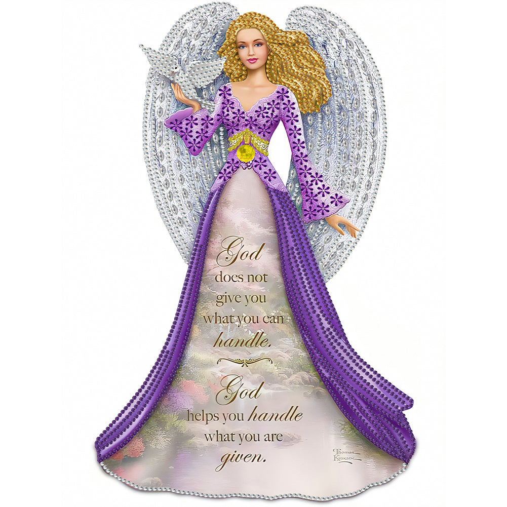 Diamond Painting - Partial Special Shaped - dress angel lady (30*40CM)
