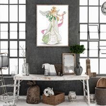 Load image into Gallery viewer, Diamond Painting - Partial Special Shaped - dress angel ladies (30*40CM)
