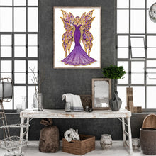 Load image into Gallery viewer, Diamond Painting - Partial Special Shaped - dress angel ladies (30*40CM)
