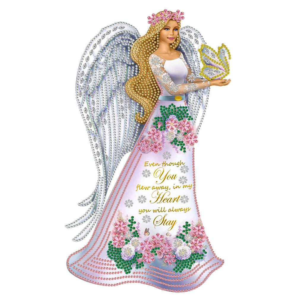 Diamond Painting - Partial Special Shaped - dress angel ladies (30*40CM)
