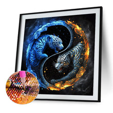 Load image into Gallery viewer, Diamond Painting - Full Round - Tiger Yin Yang Diagram (30*30CM)
