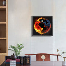 Load image into Gallery viewer, Diamond Painting - Full Round - Phoenix yin and yang diagram (30*30CM)
