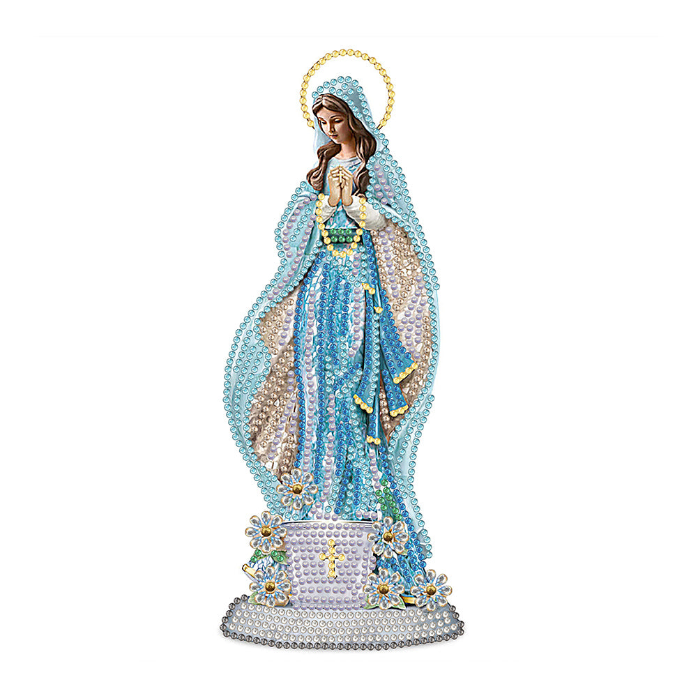 Diamond Painting - Partial Special Shaped - virgin mary (30*30CM)
