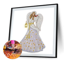 Load image into Gallery viewer, Diamond Painting - Partial Special Shaped - Angel (30*30CM)
