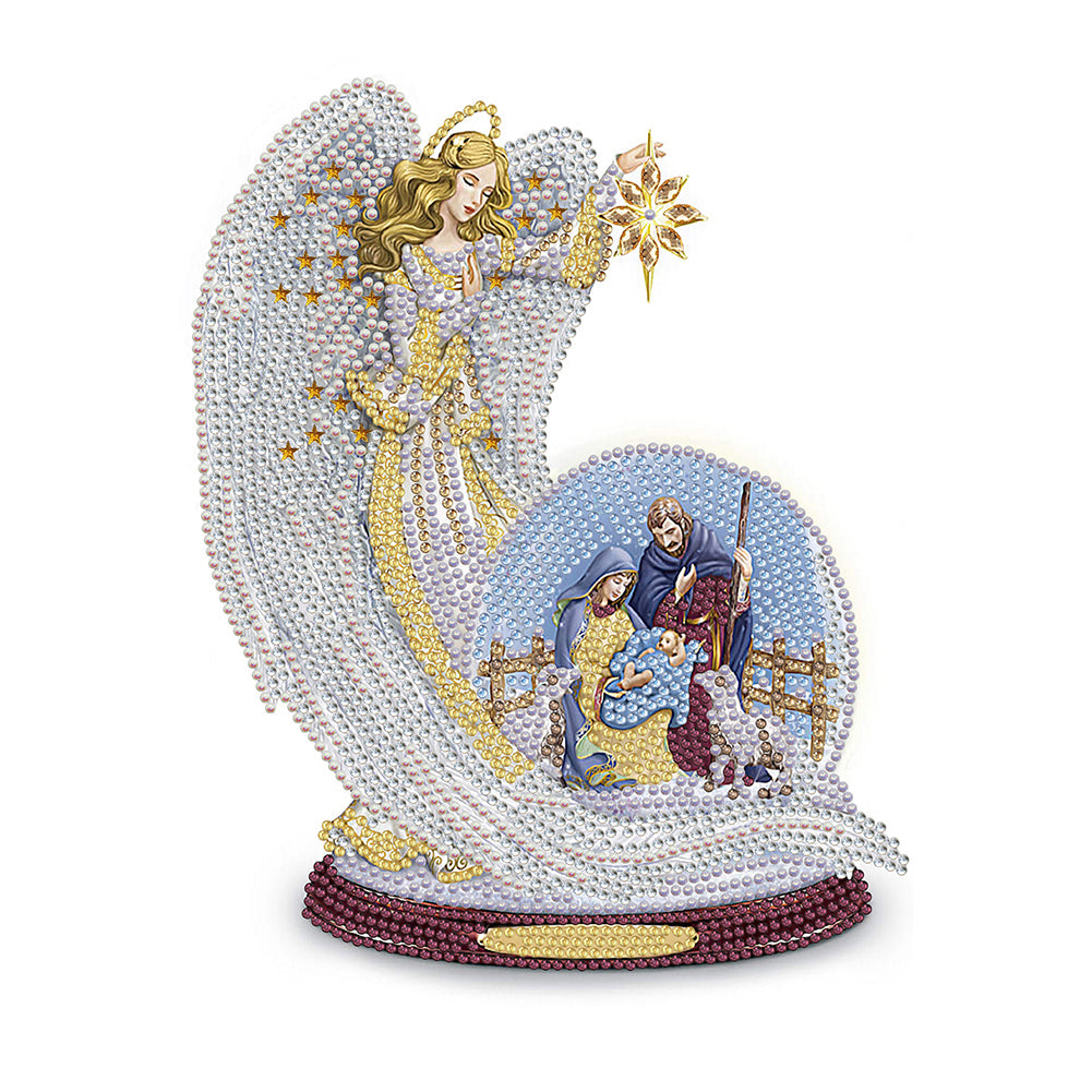 Diamond Painting - Partial Special Shaped - Angel (30*30CM)
