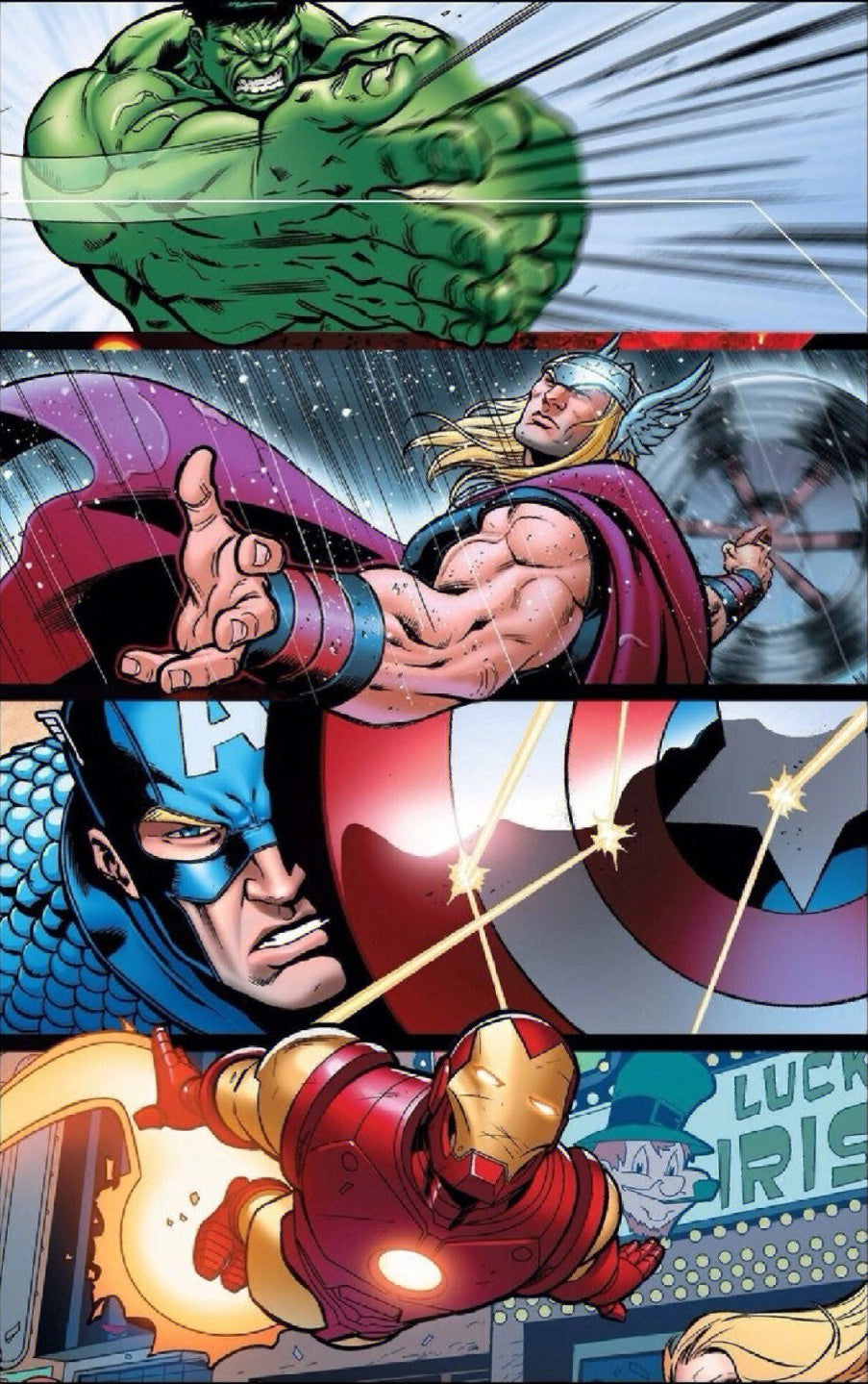 AB Diamond Painting - Full Round - Marvel Heroes League (50*78cm)
