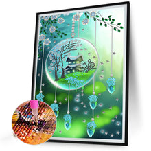 Load image into Gallery viewer, Diamond Painting - Partial Special Shaped - green leaf water drop microcosm (30*40CM)

