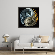 Load image into Gallery viewer, Diamond Painting - Full Round - Dragon Yin Yang Diagram (30*30CM)
