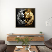 Load image into Gallery viewer, Diamond Painting - Full Round - bear yin yang diagram (30*30CM)
