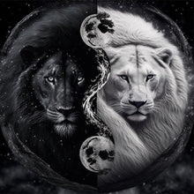 Load image into Gallery viewer, Diamond Painting - Full Round - Lion Yin Yang Diagram (30*30CM)
