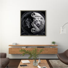 Load image into Gallery viewer, Diamond Painting - Full Round - Lion Yin Yang Diagram (30*30CM)

