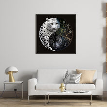 Load image into Gallery viewer, Diamond Painting - Full Round - Snow Leopard Yin Yang Diagram (30*30CM)
