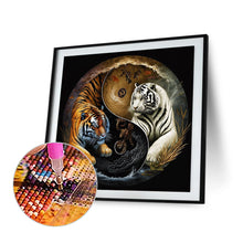 Load image into Gallery viewer, Diamond Painting - Full Round - Tiger Yin Yang Diagram (30*30CM)
