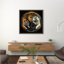 Load image into Gallery viewer, Diamond Painting - Full Round - Tiger Yin Yang Diagram (30*30CM)
