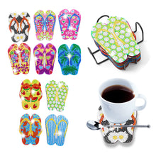 Load image into Gallery viewer, 10pcs DIY Anti Slip Coasters Stackable Creative for Tabletop Protection (AA1182)
