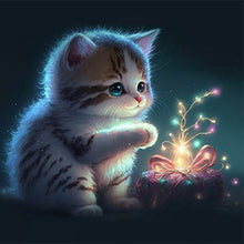 Load image into Gallery viewer, Diamond Painting - Full Round - kitten (30*30CM)

