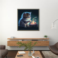 Load image into Gallery viewer, Diamond Painting - Full Round - kitten (30*30CM)
