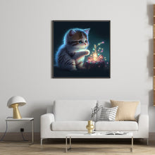 Load image into Gallery viewer, Diamond Painting - Full Round - kitten (30*30CM)
