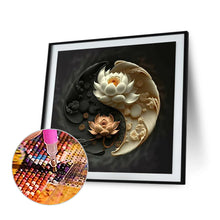 Load image into Gallery viewer, Diamond Painting - Full Round - Lotus Yin Yang Diagram (30*30CM)
