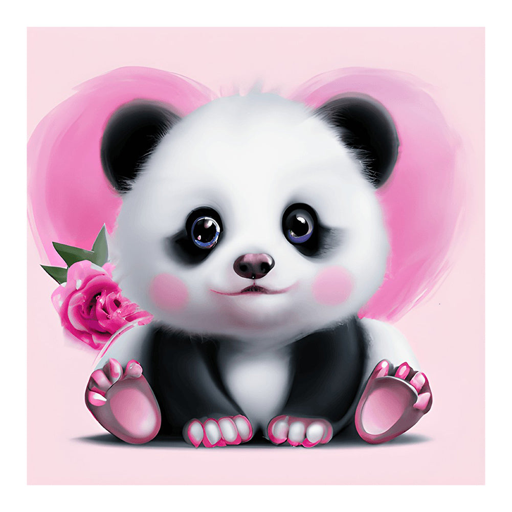 Diamond Painting - Full Round - pink cute animals (30*30CM)