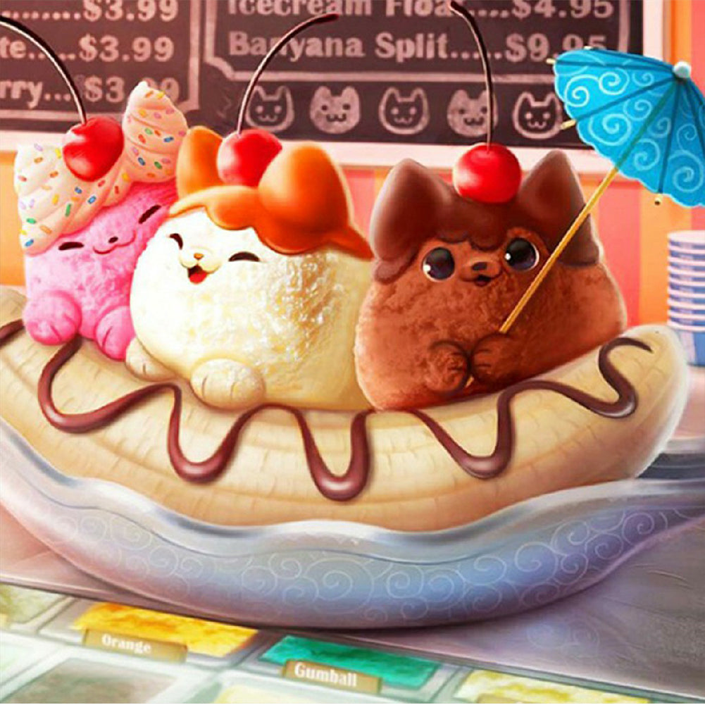 Diamond Painting - Full Square - Dessert Animals (30*30CM)