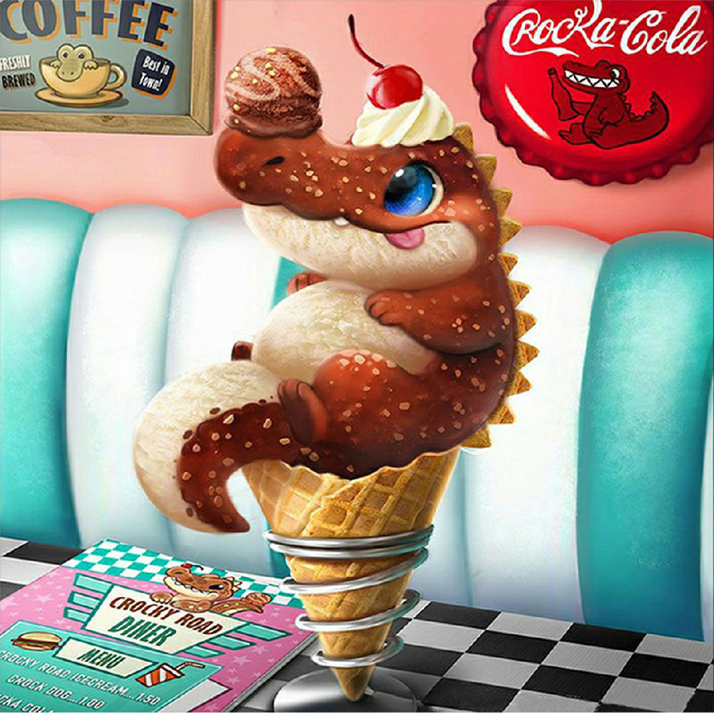 Diamond Painting - Full Square - Dessert Animals (30*30CM)