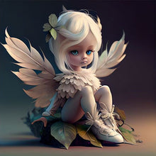 Load image into Gallery viewer, Diamond Painting - Full Round - little girl with wings (50*50CM)

