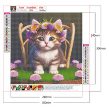 Load image into Gallery viewer, Diamond Painting - Full Round - the cat (30*30CM)
