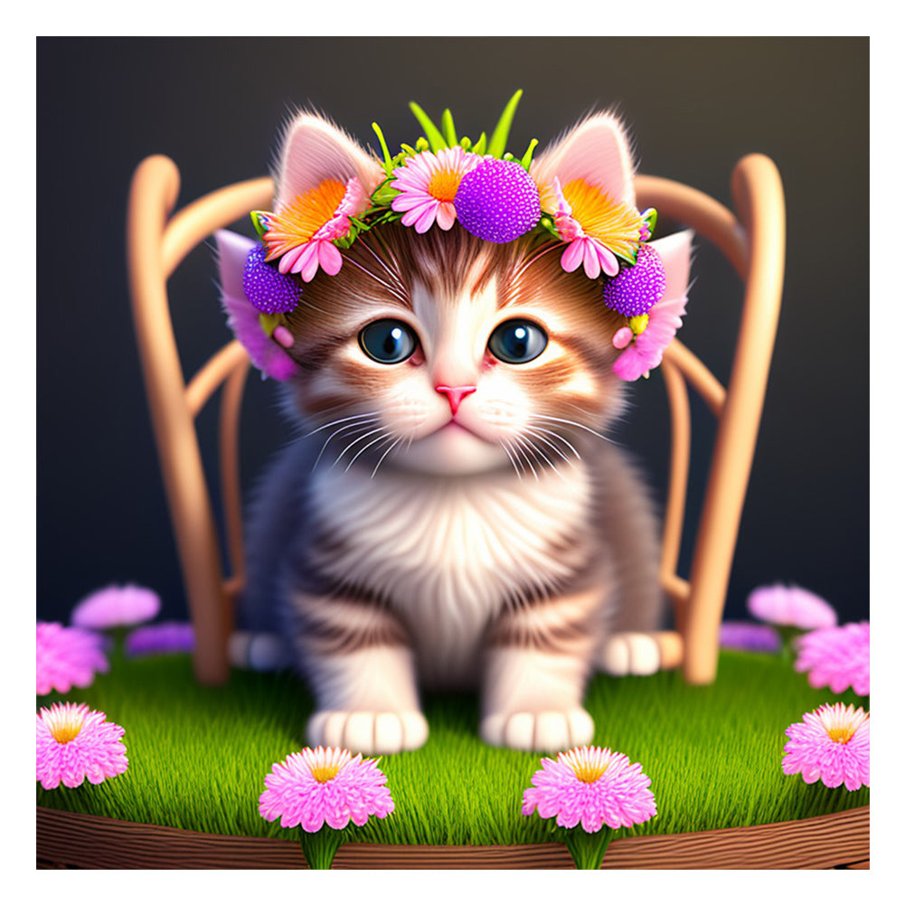 Diamond Painting - Full Round - the cat (30*30CM)