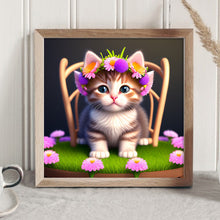 Load image into Gallery viewer, Diamond Painting - Full Round - the cat (30*30CM)
