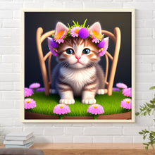 Load image into Gallery viewer, Diamond Painting - Full Round - the cat (30*30CM)
