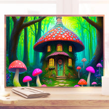 Load image into Gallery viewer, Diamond Painting - Full Round - mushroom house (40*30CM)
